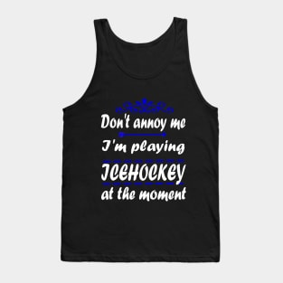 Ice Hockey Bodycheck Puck Stadium Gift Tank Top